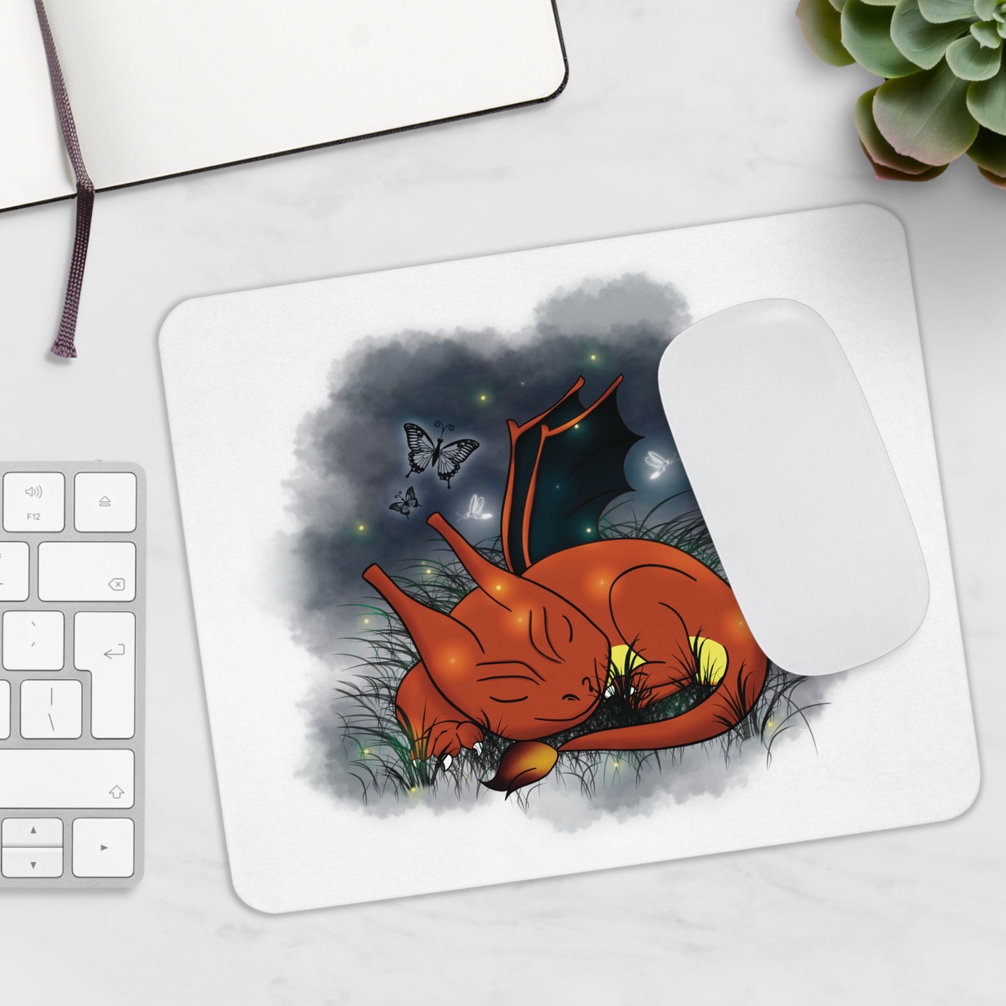 Mousepad Glurak White